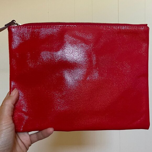 Kate Spade Fulton Street Lacquerred Large Pouch in Red - Picture 3 of 3